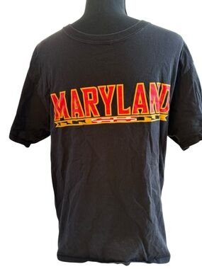 Champion University of Maryland Terrapins Graphic T-Shirt Black Medium